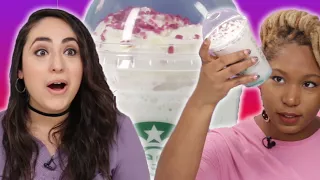 People Try The New Starbucks Crystal Ball Frappuccino