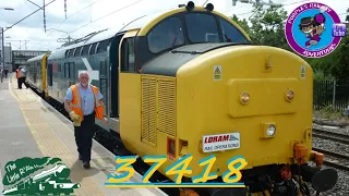 Up-close with 37418 'An Comuun Gaidhealach’ and Saloon Car ‘Caroline’ 2Z02 + 2Z03