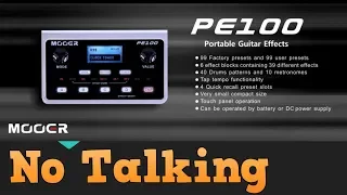 Mooer PE100 Sound Demo - No Talking