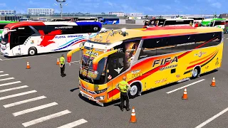 Terminal De Guayaquil A Sto Domingo En El Bus Moncayo Safiro Hino AK American Truck Simulator