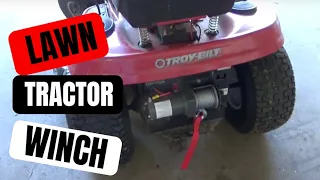 Lawn Tractor Winch (An Unnecessary Project)