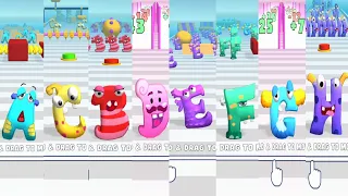 All Alphabet Merge Alphabet Lore Run, Alphabet Run ABC Letter Go New Update, Number Lore