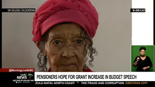 Pensioners hope for grant increase in budget speech