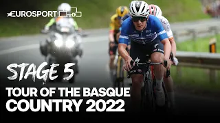 Steep and wet climb finish in Mallabia! | Tour of the Basque Country - Stage 5 | Eurosport