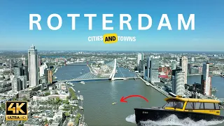 Rotterdam, the Netherlands 🇳🇱 Water Taxi | in 4K ULTRA HD 60 FPS | Aerial Video by Drone