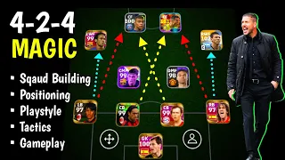 How to Play Properly with 424 formation? 🤤🔥 How to Make Unbeatable Squad with 4-2-4 Formation? 🔥🔥🔥