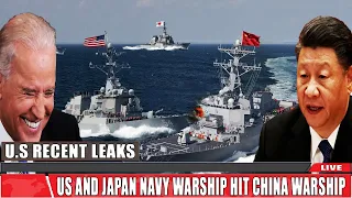 US and Japan Navy warship hit china warship and perform grand Mine War in SCS