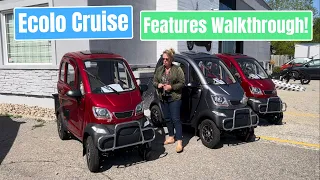 Ecolo Cruise Enclosed Mobility Scooter Features Walkthrough!
