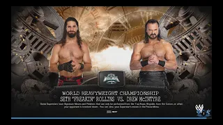 WWE 2K24 WRESTLEMANIA 40 SETH ROLLINS vs DREW MCINTYRE FOR WORLD HEAVYWEIGHT CHAMPIONSHIP