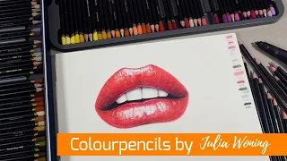 Lips (timelapse) in Chromaflow pencils by Julia Woning