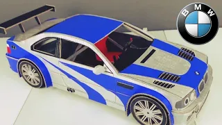 How to make  BMW car out of cardboard | toys BTW car