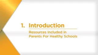 Resources Included in Parents For Healthy Schools