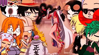 👒Strawhats react to Luffy & Boa Hancock -- One Piece React -- Monkey D Galinha👒