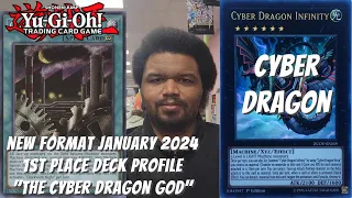 Yugioh New Format January 2024 1st Place Profile - Cyber Dragon Ft Kyle Lewis "THE CYBER DRAGON GOD"