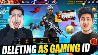 Deleting My Brother Account Id Hack Prank 😂Wasting Diamonds Kicking From Guild - Garena Free Fire