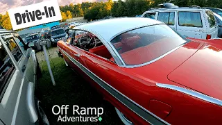 Old School DRIVE-IN MOVIE THEATER EXPERIENCE!  CREEPY Car Cruise for HALLOWEEN!