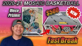2020-21 Mosaic Fast Break - $500 Box with Rookie Variation Disco Prizms! Should I Buy This Or Hobby?