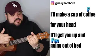 Death Bed / Coffee For Your Head - Powfu ft. beabadoobee | Ukulele Cover & Play Along