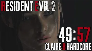 Resident Evil 2 Remake - Claire B HARDCORE Speedrun - 49:57