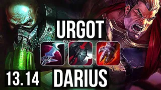 URGOT vs DARIUS (TOP) | 900K mastery | NA Master | 13.14