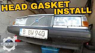 Head Gasket Install on Sylvia the Volvo 940 Turbo!