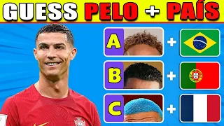 Adivina PELO y VOZ y PAÍS del MEJOR Futbolista 2023 | Ronaldo, Messi, Mbappé, Haaland, Neymar