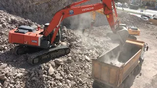 HITACHI ZAXİS 350 HAFRİYAT YÜKLEME