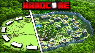 I Transformed a Village into a CITY in Hardcore Minecraft