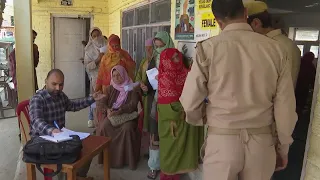 Voting in Indian-controlled Kashmir