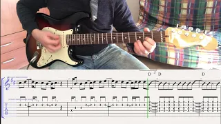 Creedence Clearwater Revival -  Proud Mary GUITAR COVER + PLAY ALONG TAB + SCORE