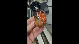 An Easter Egg from Wood Burl and Resin: Instructional