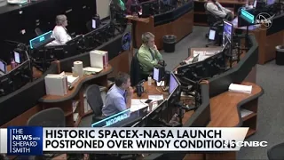 Historic SpaceX-NASA launch is postponed due to weather conditions