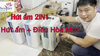 Máy Hút Ẩm 2IN1 Vừa Hút Ẩm Vừa Làm Điều Hòa Mini Siêu Tiện Dụng  | 0968632166