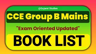 CCE Group B Mains New Syllabus Oriented Best Book List 🔥 | Strategy + Booklist Updated Video 📣