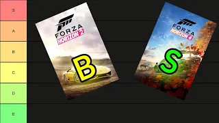 I ranked every Forza Horizon game on a tier list!