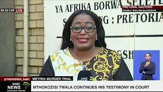 Senzo Meyiwa Murder Trial | Mthokozisi Twala continues his testimony in court