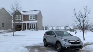 2018 Honda CR-V AWD driving in snow off road