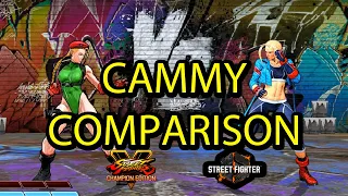 Cammy comparison - Street Fighter V and Street Fighter 6