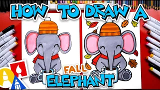 How To Draw A Fall Elephant - Autumn