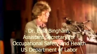 OSHA Press Conference Announcing Improved Benzene Protection 1977 Eula Bingham, Ph.D