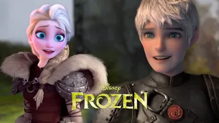 Princess Elsa and Jack Frost in Frozen Dragon | Frozen 3 [ JELSA Fanmade Scene 2023]