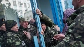 Pro-Russian Forces Storm Ukrainian Naval Base