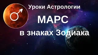 Марс в знаках Зодиака. Уроки Астрологии