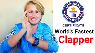 1,174 Claps In 1 Minute (World's Fastest Clapper)