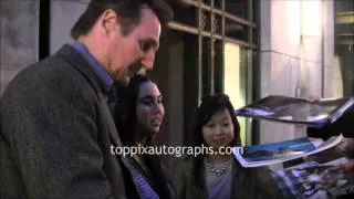 Liam Neeson - Signing Autographs at 'The Grey' Screening in NYC
