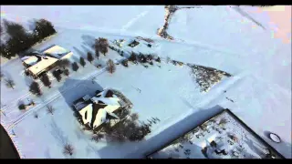 My DJI Professional Drone footage of First big snow in Bowling Green Kentucky 2016