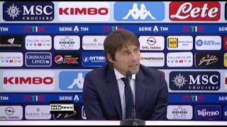 Napoli-Inter 1-3, la conferenza di Conte