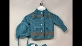 Stricken Baby Jäckchen EINFACH - Raglan