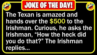 🤣 BEST JOKE OF THE DAY! - A Texan walks into a bar in Ireland... | Funny Clean Jokes