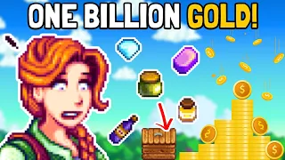 The Road To ONE BILLION Total Earnings in Stardew Valley!